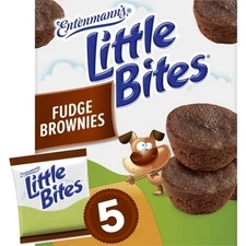 2X-Entenmann's Little Bites Fudge Brownie Mini Muffins Pouches - 9.75 oz - 5 ct