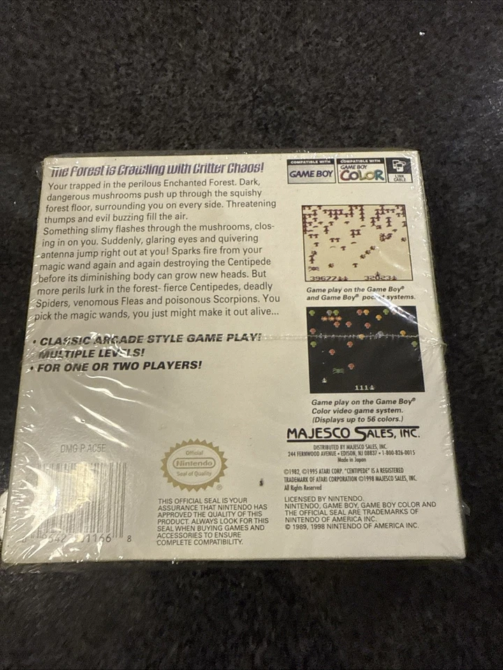 Sealed Centipede Game Boy Color Nintendo The Arcade Hit Classic Open Box - Image 2 of 3