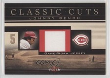 2002 Fleer Classic Cuts Game-Used Jerseys Johnny Bench #JB-J HOF 0m0