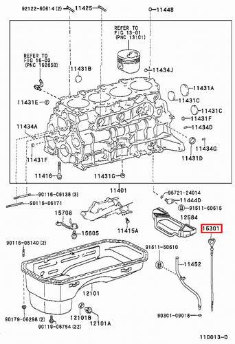 Genuine Prado KZJ95 KZJ90 KZJ120 1KZ Engine Oil Level Dipstick - Picture 11 of 20
