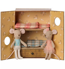 Maileg Ballet mice in dance studio, Little sister and brother NEW