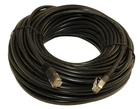 75ft Cat5E Ethernet RJ45 Patch Cable  Stranded  Snagless Booted  BLACK