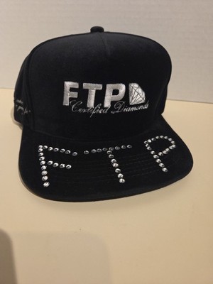 BNWT FTP BLACK CERTIFIED DIAMONDS STRAPBACK HAT Excellent Condition 