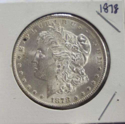 1878 S US Morgan Silver Dollar $1 AU