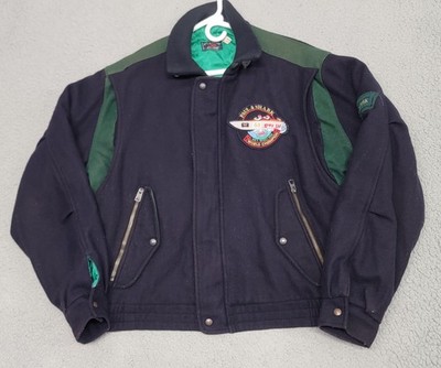Vintage Paul & Shark Jacket Mens Medium Blue Wool Blend Key West Champion 80s