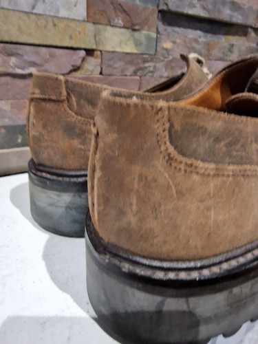 Crockett & Jones - Brown Leather Suede 325 Durham Shoes - Size 7.5 UK. used. - Picture 5 of 7