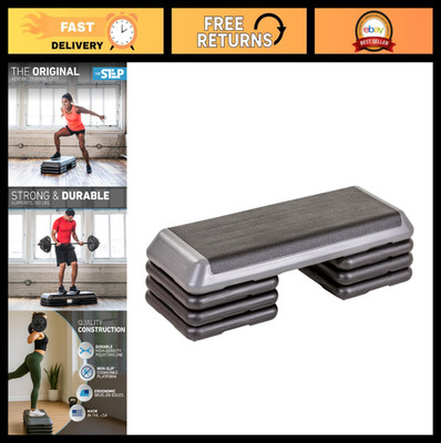 Freestyle Grey Aerobic Step Platform - Health Club Size Exercise Equipment