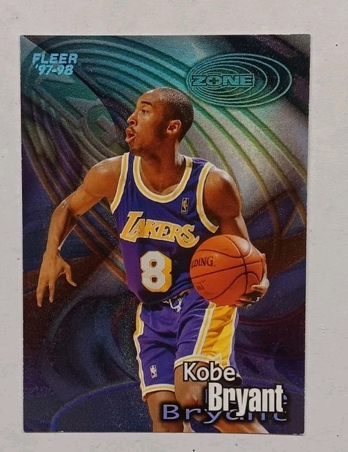 1997-98 Fleer Zone Kobe Bryant #2, FREE BONUS- 1 Extra KOBE & 5 Extra HOF CARDS