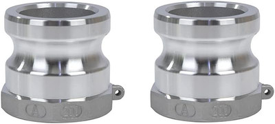 2 pcs Aluminum cam lock fittings (2'' Part A) cam groove hose fitting camlock fit