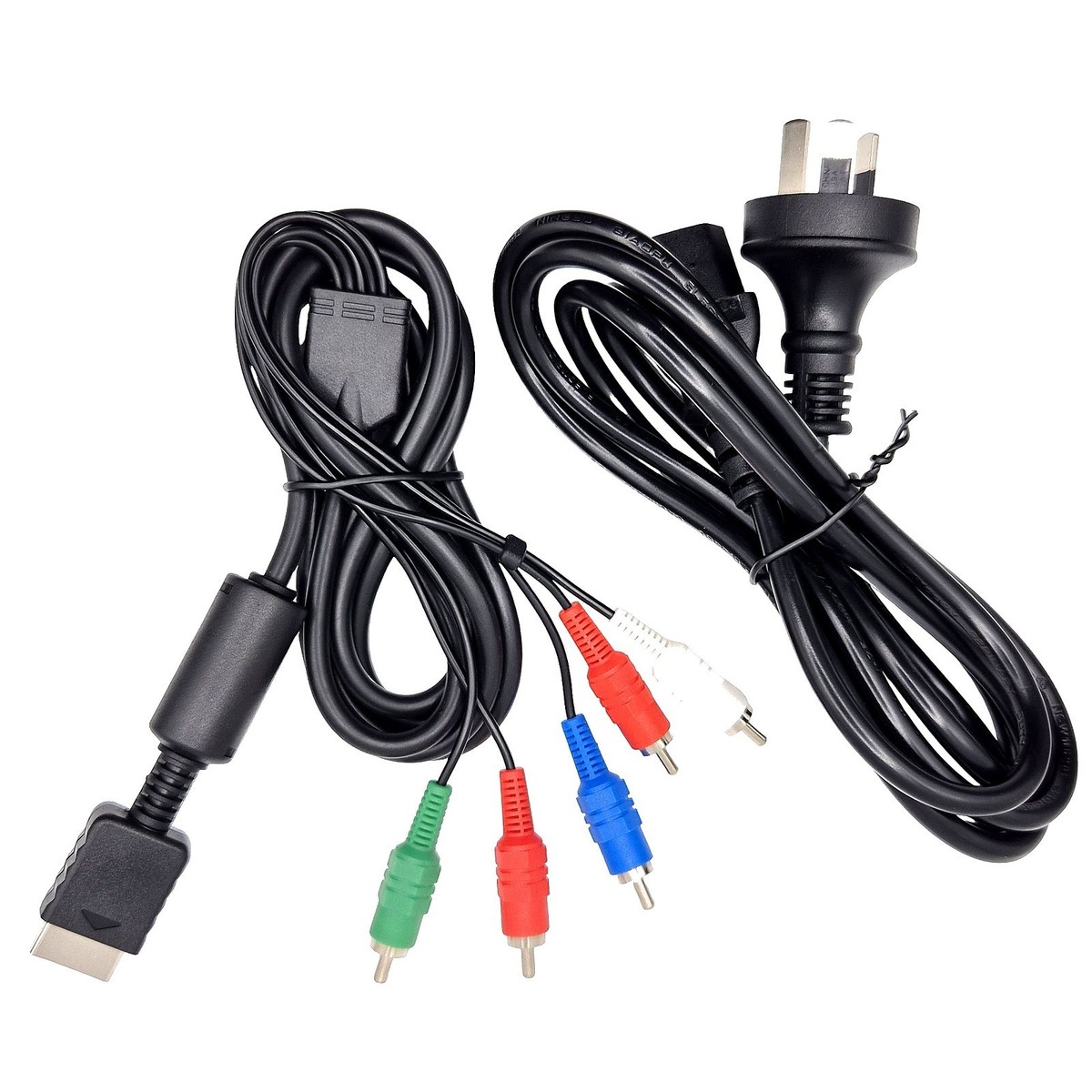 HD Component Video + AU Power Cable Bundle for Sony PS3 Fat