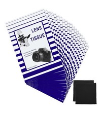 500 Pieces Lens Cleaning Paper Tissue and 2 Double Sided Cleaning Cloth-Lens Cle