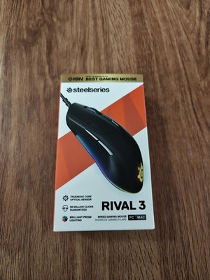 SteelSeries Rival 3 Gaming Mouse 8,500 CPI TrueMove Core Optical Sensor NEW