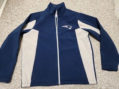 New England Patroits NFL Full-Zip Blue Soft Shell Jacket Size XL