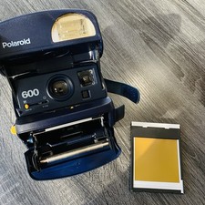Vintage Polaroid Onestep Express 600 Instant Film Camera Handle Tested