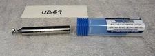 .290" X .100" W X 2.5 OAL, 1/4" RCH.  3-FLUTE CARBIDE  KEYWAY/ T-SLOT CUTTER