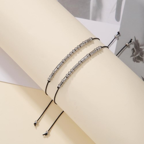 Inspirierendes Morsecode Armband für Frauen Männer, lustige Geschenke für beste Freundin, Lon - Bild 5 von 6