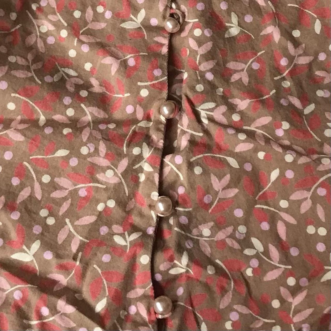 Express Design Studio Leaf Pattern Coquette Cotto… - image 6