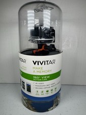 Vivitar 360 View Action Cam DVR968HD 4K UHD 16MP Wi-Fi Waterproof Case Black