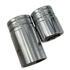 Snap On Tools Mixed Lot Sockets SW422 11/16” 1/2” Dr A119A 1-1/16” 3/8 Dr Oil