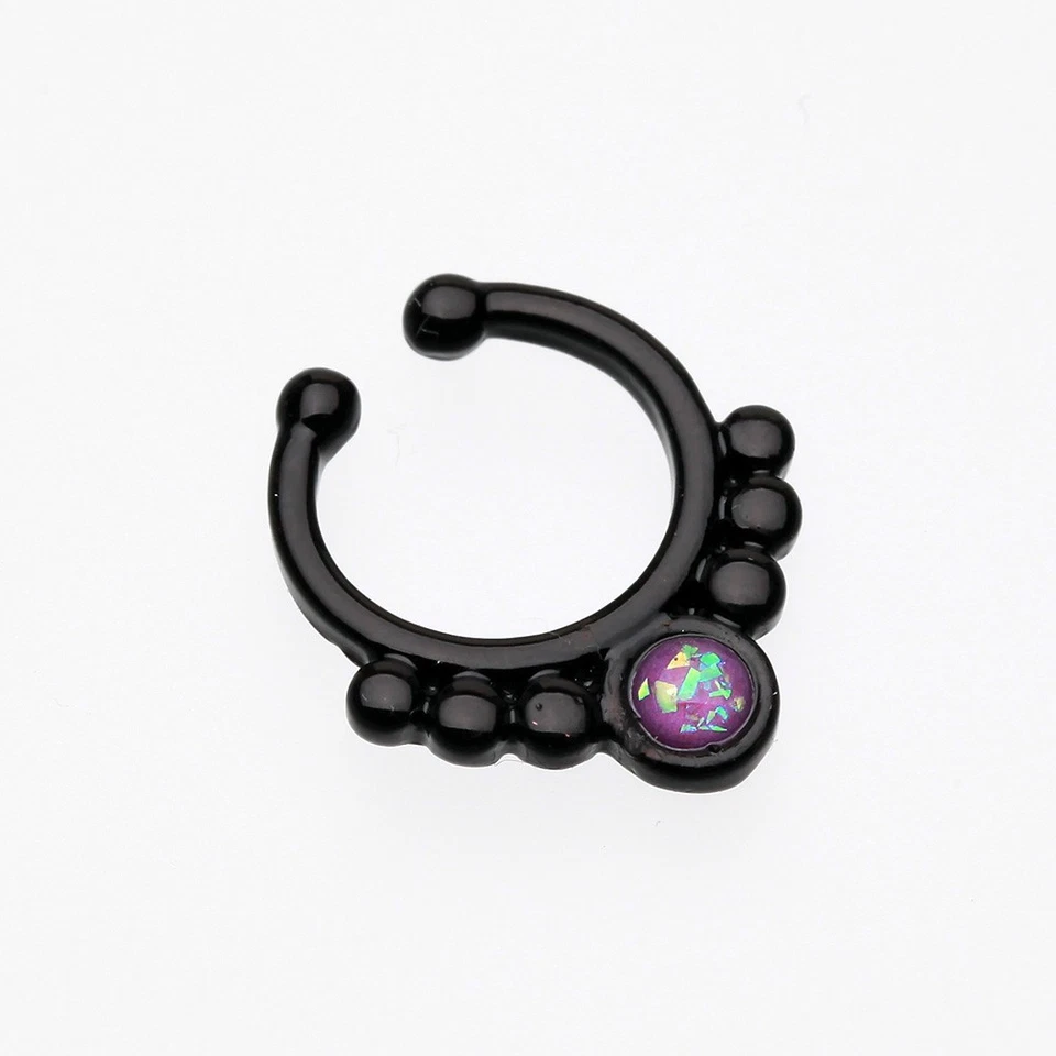 Opal Grandiose Fake Septum Clip-On Ring - Image 3 of 4