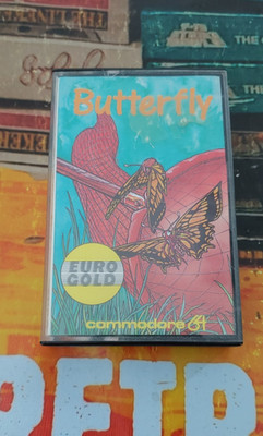 Butterfly (Eurogold 1987) Commodore 64 (Box, Tape, Manual) works 8-bit classic