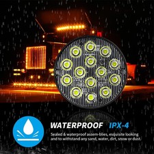 Noen Rond LED Feu Arri��re Voiture Phare Voiture 16 Leds Lumi��re + Flash Dc