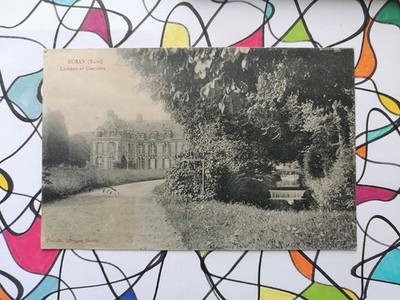 CPA 27 ROZAY sur LIEURE Le CHÂTEAU Stil Louis XIII, CASCADES French Castle Burg