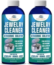 NORTHWEST ENTERPRISES Jewelry Cleaner, Ultrasonic 8 Fl Oz (Pack of 2) 
