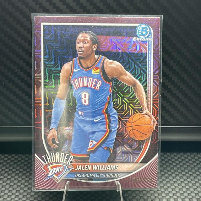 2025-26 Bowman - Chrome Jalen Williams #BCV-107 Burgundy Mojo Refractor /275