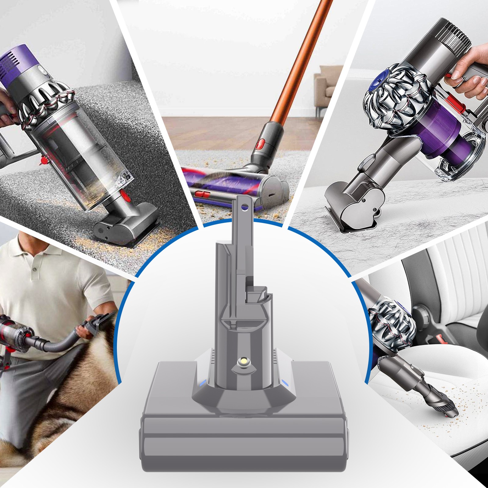 For Dyson V7 8AH High Capacity Battery SV11 V7 Animal V7 Extr 21.6Volt Battery