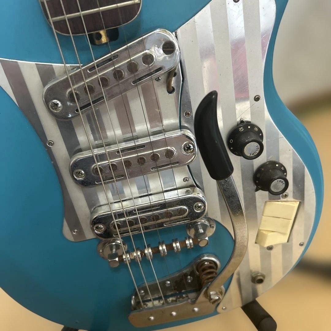 Teisco MJ-3L 1965 Electric Guitar Blue Solid Body Single