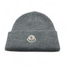 Cappello berretto Moncler lana cashmere grigio