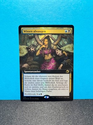 FOIL FULLART Wissen absaugen / Siphon Insight - MTG Magic