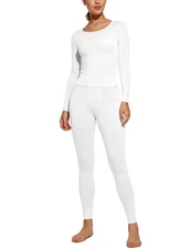 Soft Thermal Underwear Sets for Women Lightweight Long Johns Base Layer Pajam...