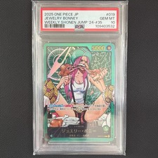 Jewelry Bonney OP07-019 Weekly Jump Promo Lecafig One Piece Card Japanese PSA 10