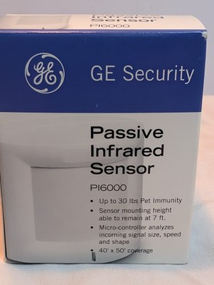 GE Security PI6000 PIR Wired Motion Sensor/Detector Opt Pet Immunity New In Box