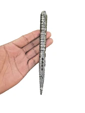 vintage custom forged Damascus Steel Rondel knife Full Tang