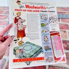 1949 Woolworth - Fruit of the Loom Plastic Covers - Original Retro PRINT AD — photo 2