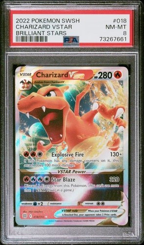 Charizard VSTAR graded PSA 8 for sale on eBay