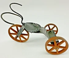 Rare Vintage Michael Bonne Tin And Cast Iron Tricycle Bike Trike Toy Decorative