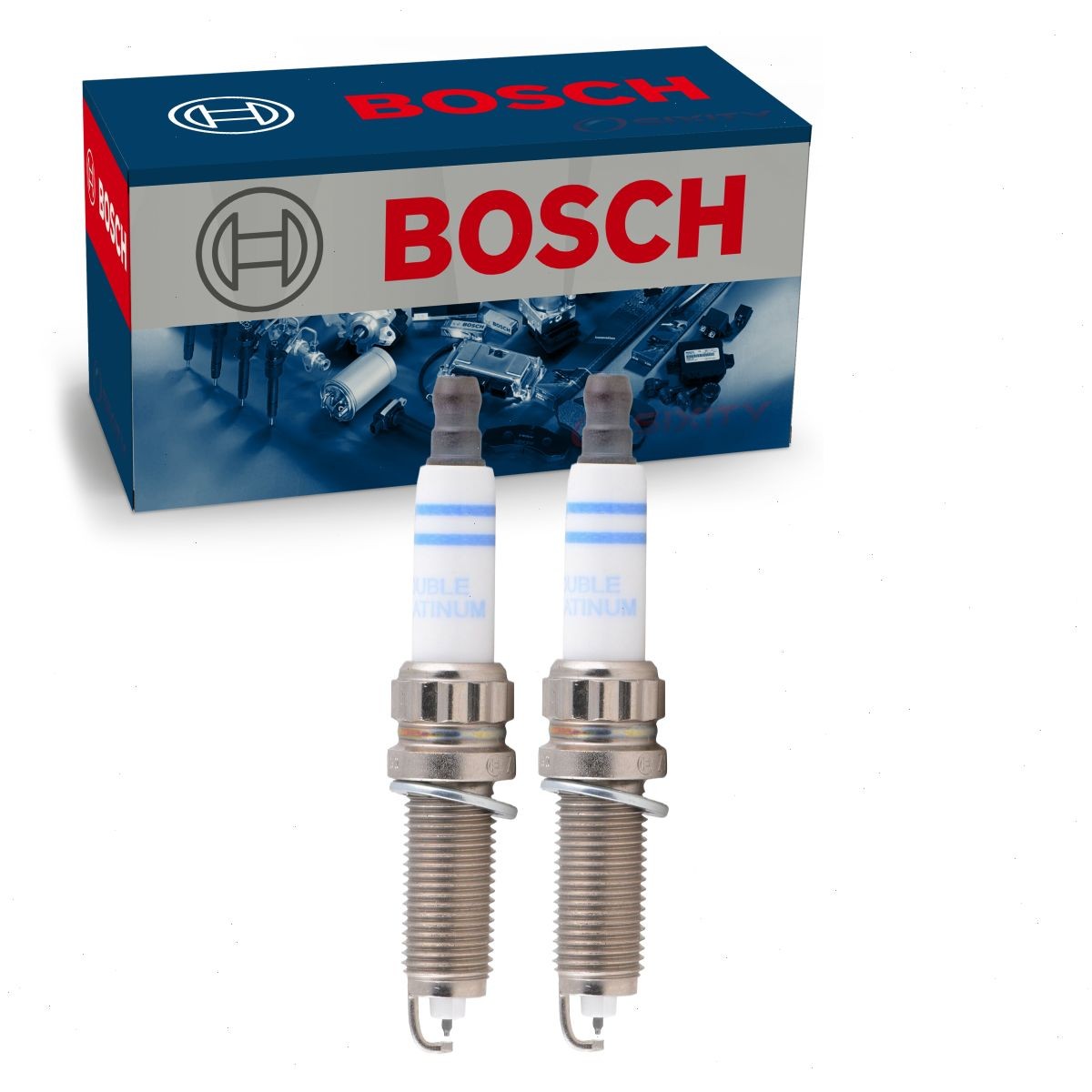 2 pc Bosch 8165 Double Platinum Spark Plugs for 97506 Ignition Wire nl