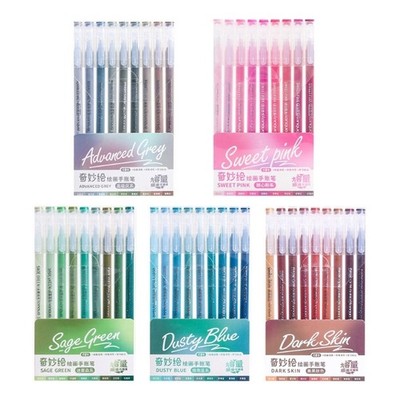 9Pcs Assorted Color Journaling Pen Multicolored Drawing Pen for Color Coding