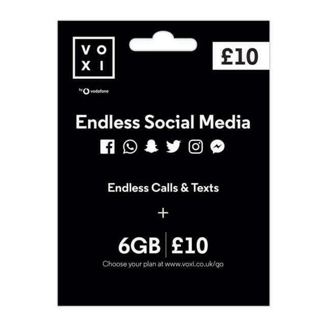 Vodafone 2G Connectivity Mobile Phone SIM Cards