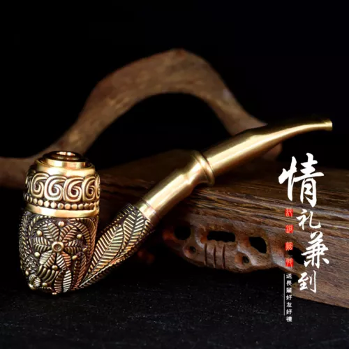 Pure Copper Big Pot Mouth Pipe Can Smoke Dry Tobacco Coarse Tobacco&fine Tobacco - Picture 1 of 5