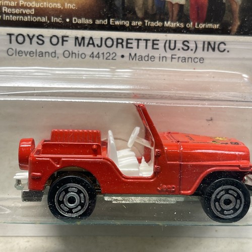 Majorette Dallas 268 Jeep rot Druckguss Metall Frankreich - Bild 2 von 11
