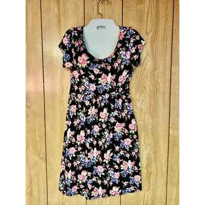 Floral Wrap Kimchi Blue Black Floral Dress Forever 21 Black