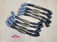 Sleeved LS Spark Plug Wire Set 45 Corvette Camaro GMC Chevy 10MM Race Wire Ti