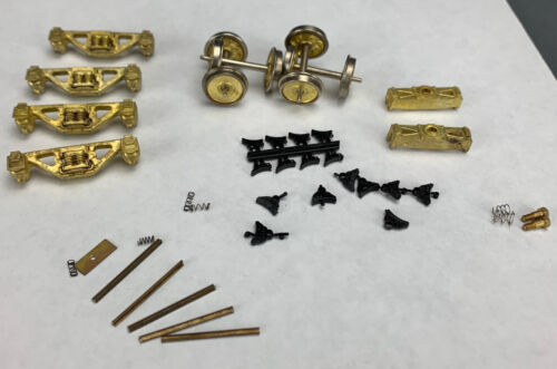 Brass On3 AAR D&RGW Freight Truck Kit (Pair) w/Griffin Wheels LZ O1715 - Picture 3 of 7