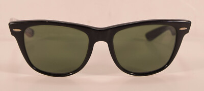 美品 B&L Ray-Ban WAYFARER II W1210 USA製 Vintage Bausch & Lomb B & L Ray Ban USA Wayfarer II Black Frames
