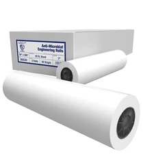Alliance Antimicrobial Wide Format 36"x500' Engineering Rolls 20lb, 92 Brt, 2Rls